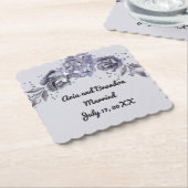 Bijpassende papieren onderzetters voor trouwfeest  (Gebogen)