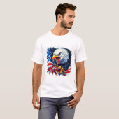 Bijpassende Patriotic Eagle T-shirts – Bold Americ (Voorkant volledig)