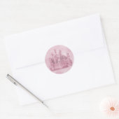 Bijpassende Prinses Bruiloft Envelop Afdichtingen Ronde Sticker (Envelop)
