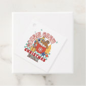 Bijpassende retro neef crew Kerst kinderen Bedankjes Labels (In situ)