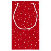 Bijpassende rode met witte sterren patroon Gift Ba Klein Cadeauzakje (Achterkant)