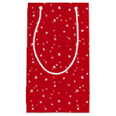 Bijpassende rode met witte sterren patroon Gift Ba Klein Cadeauzakje (Voorkant)