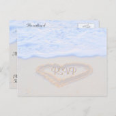 Bijpassende RSVP voor genodigden Uitnodiging Briefkaart (Voorkant / Achterkant)