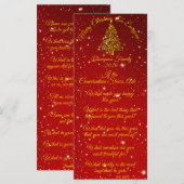 Bijpassende set kerst gesprek starters Kaart (Voorkant / Achterkant)