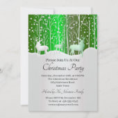 Bijpassende set witte rendieren bewerken groene ke kaart (Voorkant)