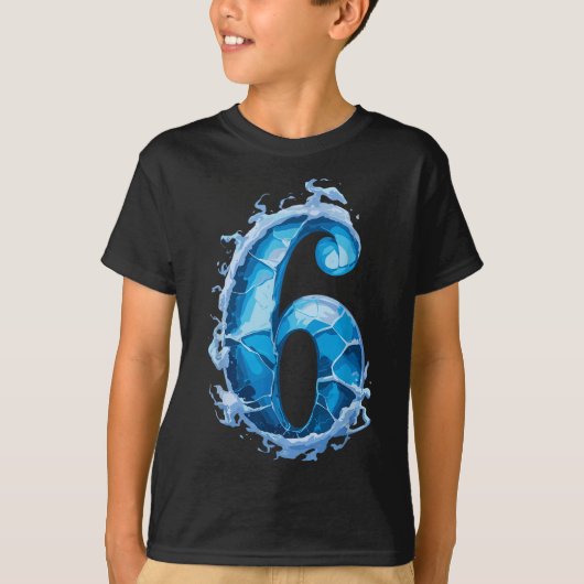 Bijpassende Six Seven Vlammend Ijs Grappige Meme 6 T-shirt (Voorkant)