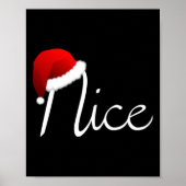 Bijpassende stoute &versterker; leuke kerstlijst poster (Voorkant)