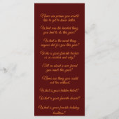 Bijpassende Thanksgiving Leaf Conversation Starter Menu (Achterkant)