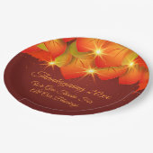 Bijpassende Thanksgiving Sinaasappel laat bericht  Papieren Bordje (Gekanteld)