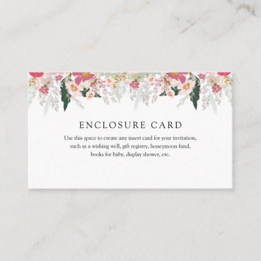 Bijpassende theepartij-envelopkaart informatiekaartje (Voorkant)