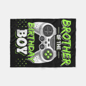 Bijpassende videogame verjaardag broer van de gebo fleece deken (Voorkant (Horizontaal))