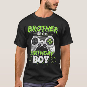 Bijpassende videogame verjaardag broer van de gebo t-shirt
