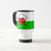 Bijpassende Welse Draak St David's Day Reisbeker (Voorkant links)