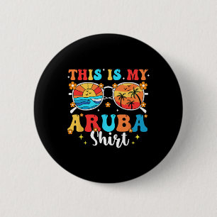 Bijpassende Zomer Familie Vakantie Strandreis Arub Ronde Button 5,7 Cm