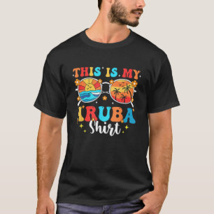 Bijpassende Zomer Familie Vakantie Strandreis Arub T-shirt