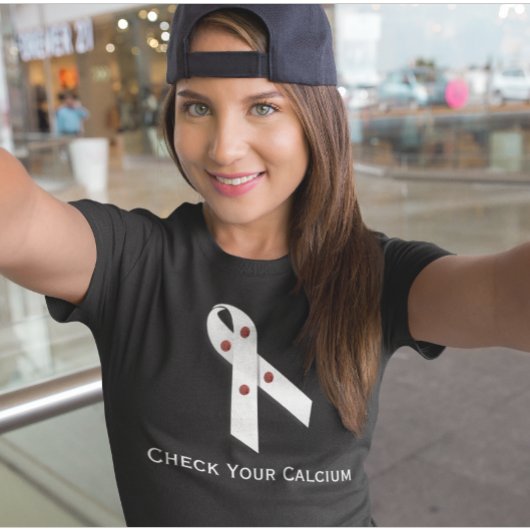 Bijschildklieraandoening Controleer uw calcium T-shirt
