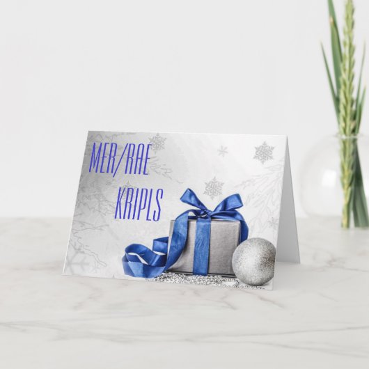 Bijschrift en Reporter Kerst Feestdagen Kaart (Voorkant)