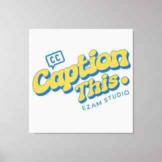 Bijschrift Minimale ontwerp Canvas Afdruk