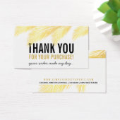 BIJSLUITER BEDANK U tropische goudpalmbladschijfje Visitekaartje (Bureau)