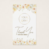 Bijsluiter madeliefjes visitekaartje (Voorkant)