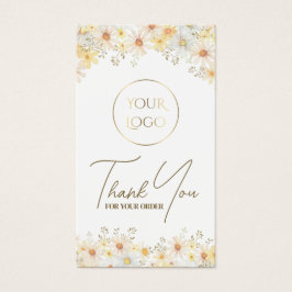 Bijsluiter madeliefjes visitekaartje