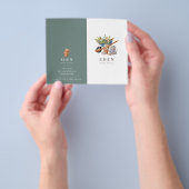 Bijsluiter voor tuinarchitectuur flyer (Hand)