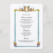 Bijsluitkaart voor Italiaans bestemmings bruiloft Informatiekaartje (Voorkant)