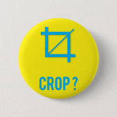 BIJSNIJDEN? RONDE BUTTON 5,7 CM (Voorkant)