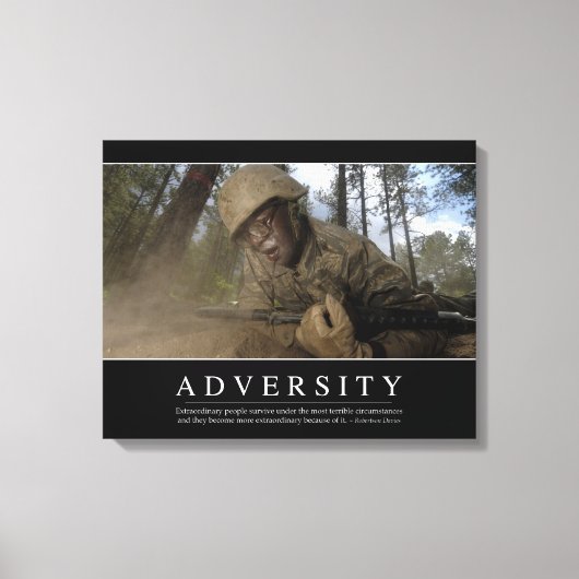 Bijstand: Inspirerend prijsopgave Canvas Afdruk (Voorkant)