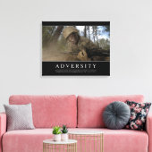 Bijstand: Inspirerend prijsopgave Canvas Afdruk (Insitu (Woonkamer))