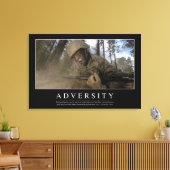 Bijstand: Inspirerend prijsopgave Canvas Afdruk (Insitu (Woonkamer))