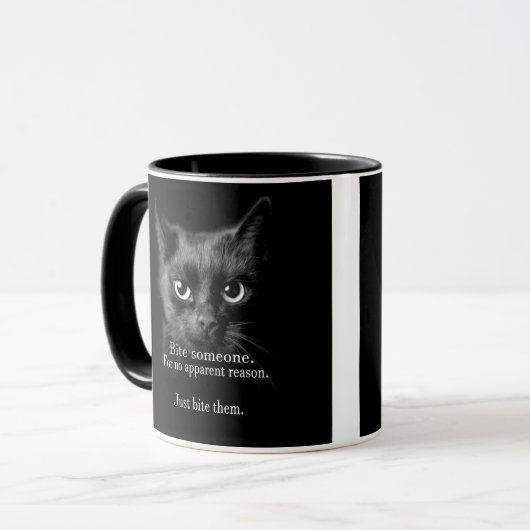 Bijt iemand mok (Voorkant links)