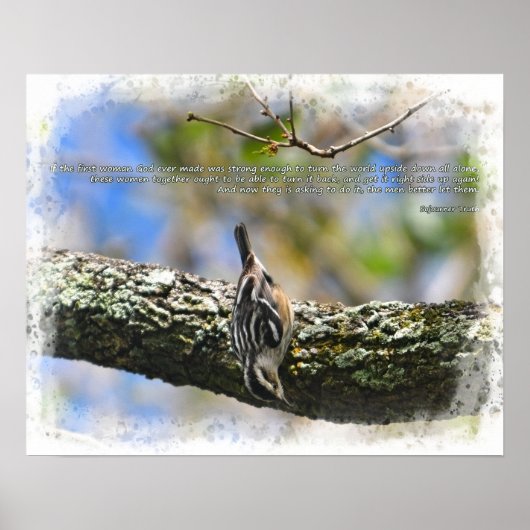 Bijt in boom Sojourner Waarheidscitaat Poster (Voorkant)