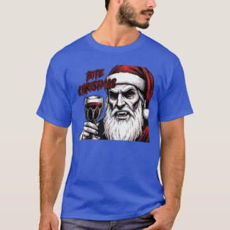 Bijt Kerstman Vampier Kerstman Vintage Strips Boek T-shirt