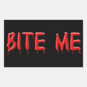 bijt me bloed Stickers (Voorkant)