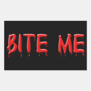 bijt me bloed Stickers