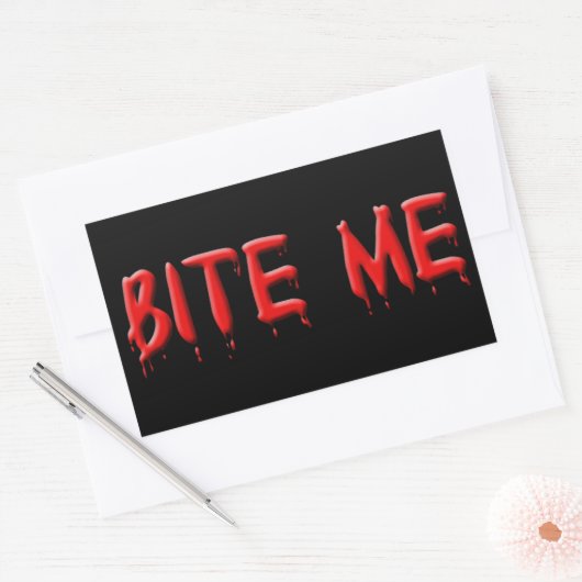 bijt me bloed Stickers (Envelop)