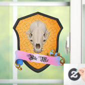 Bijt Me Das Schedel Raamsticker (Huis)