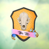 Bijt Me Das Schedel Raamsticker (Vel 3)