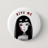 Bijt Me Emo Speld Ronde Button 5,7 Cm (Voorkant)