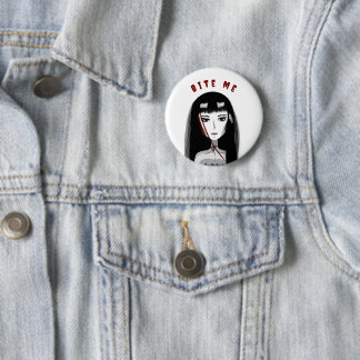 Bijt Me Emo Speld Ronde Button 5,7 Cm
