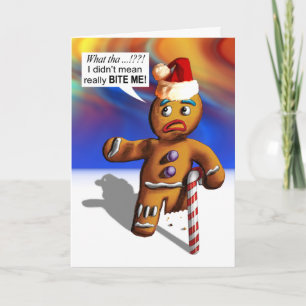 Bijt me feestdagen kaart