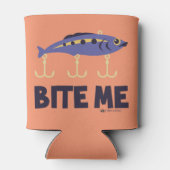 Bijt me grappig kan coolie blikjeskoeler (Achterkant)