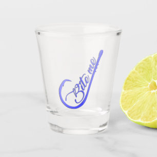 Bijt Me Grappige Vissen Shot Glas