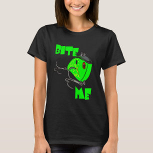 Bijt Me Grappige Visser Aas T-shirt