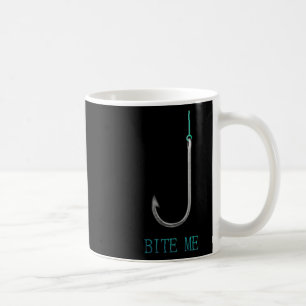 Bijt Me Haak Vissen Vissers Hengelaars Cadeau Koffiemok