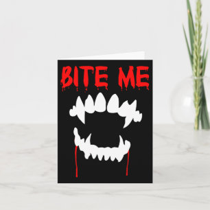 Bijt me Halloween vampier tanden Kaart