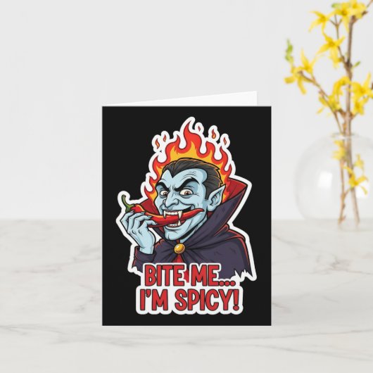 Bijt Me Ik Ben Heet  Kaart (Gele Bloem)