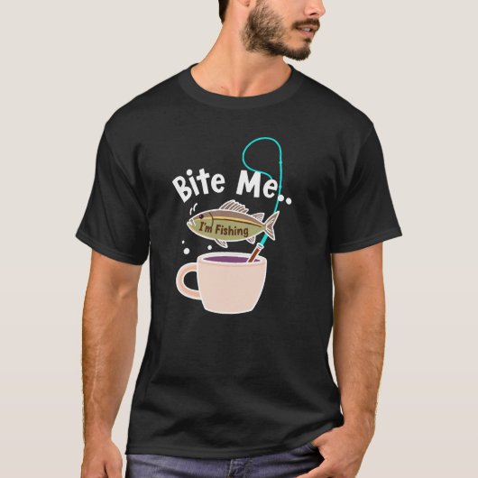 Bijt Me... Ik Vis T-shirt (Voorkant)