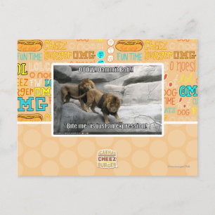 Bijt me is enkel een uitdrukking! briefkaart